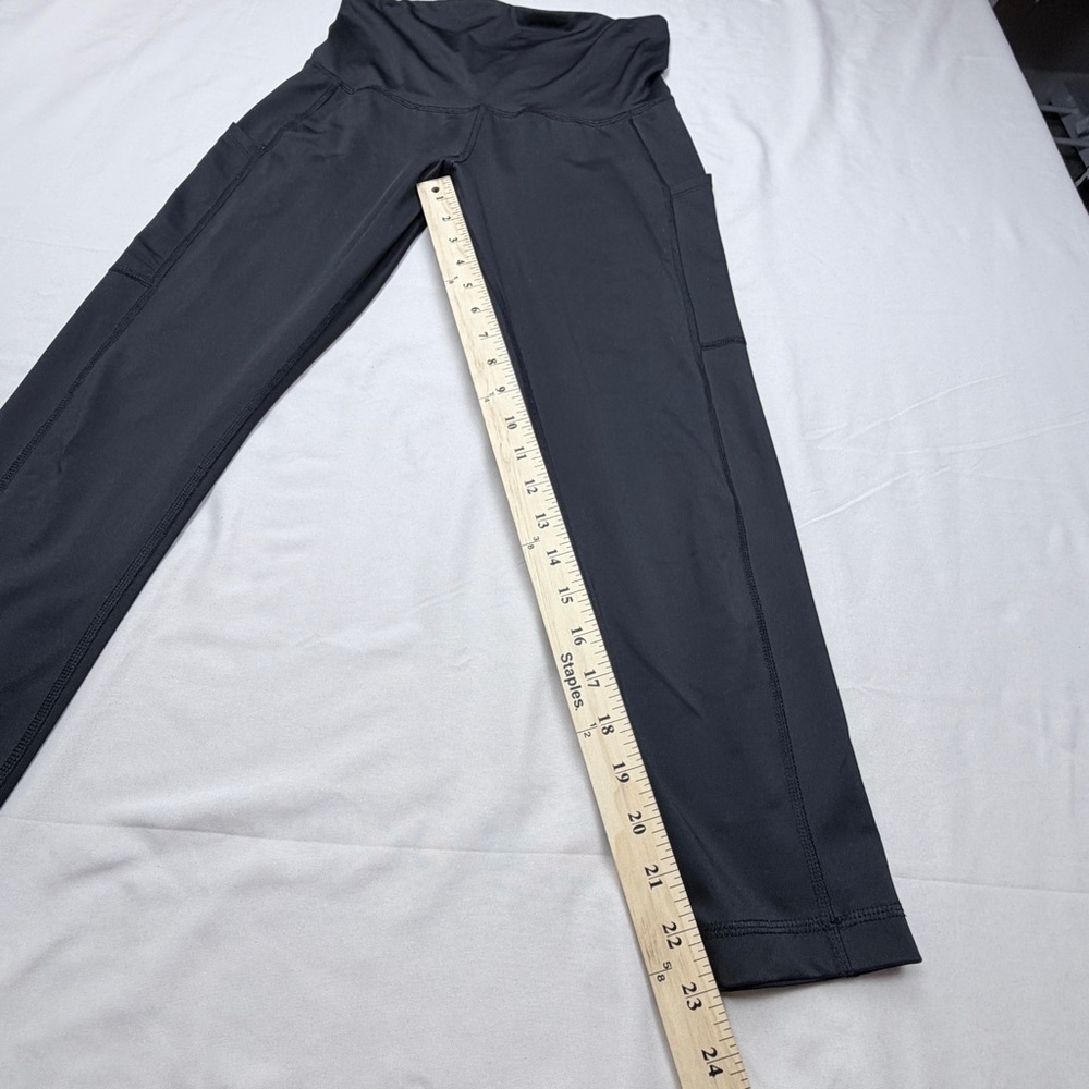Motherhood Maternity Black Leggings with Side Pockets - Picture 3 of 6